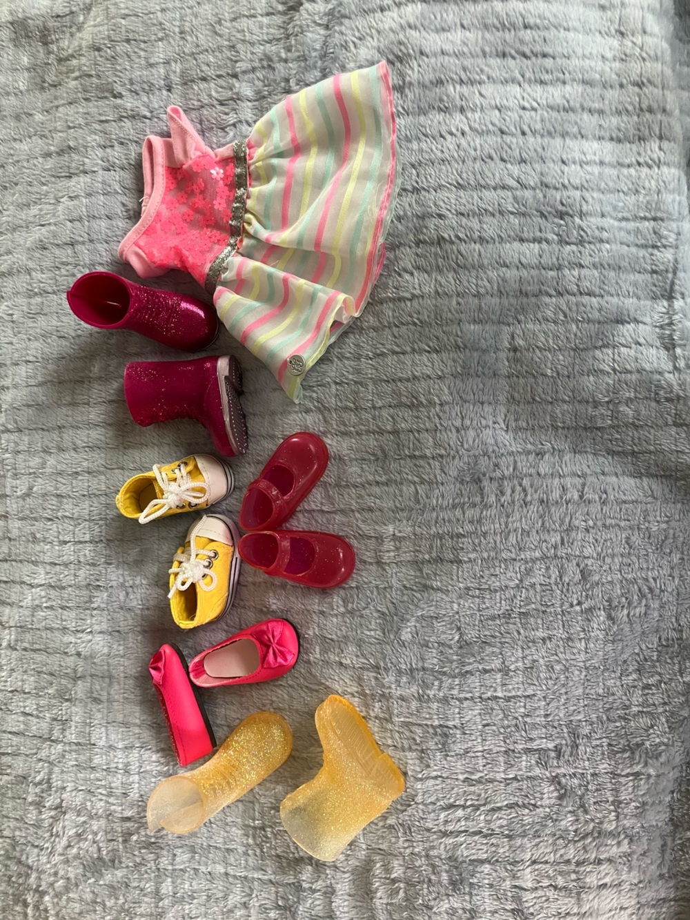 Dolls shoes , 14 inch doll . Like glitter girl or wellie wishers